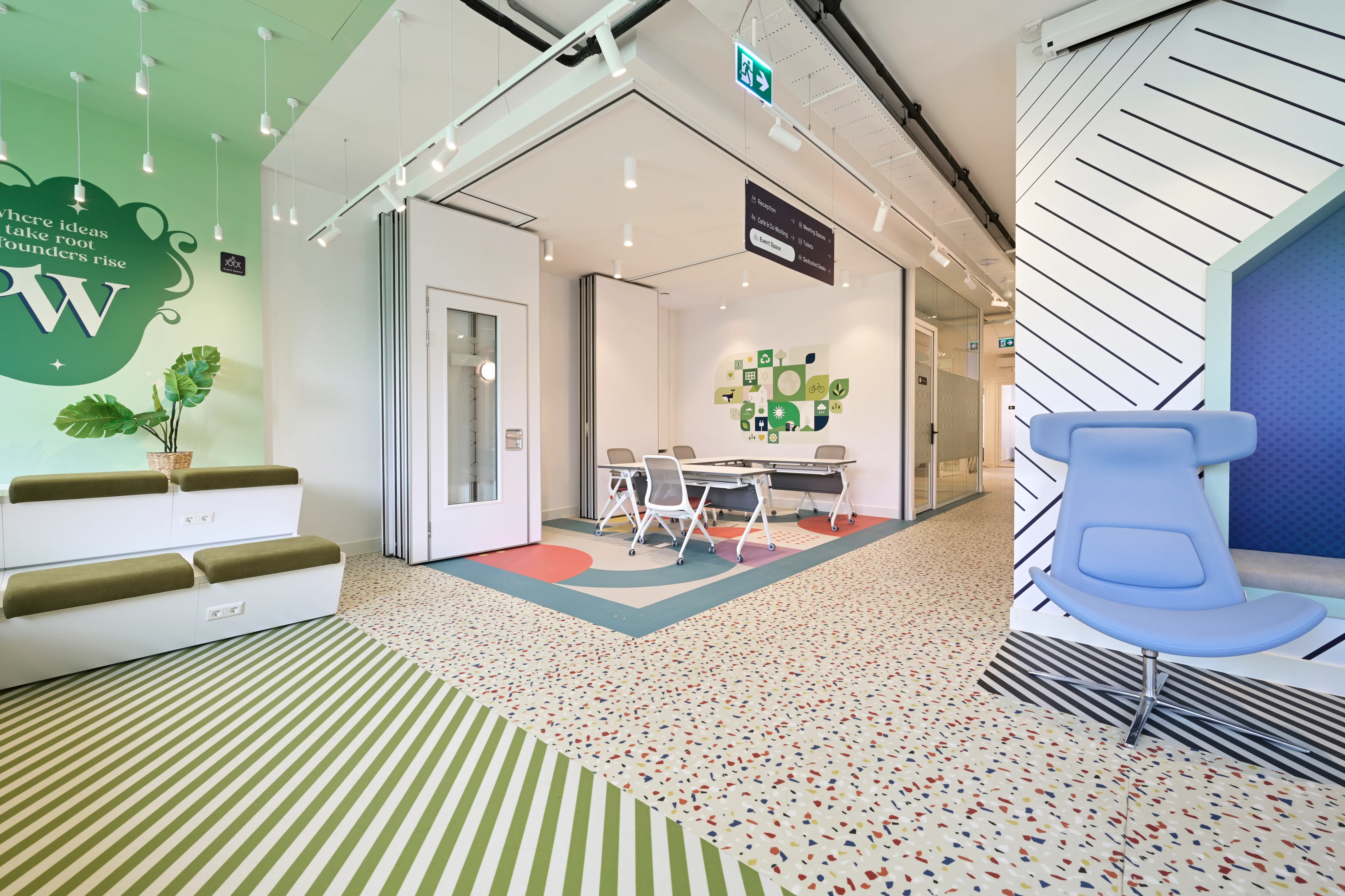 Small office interior