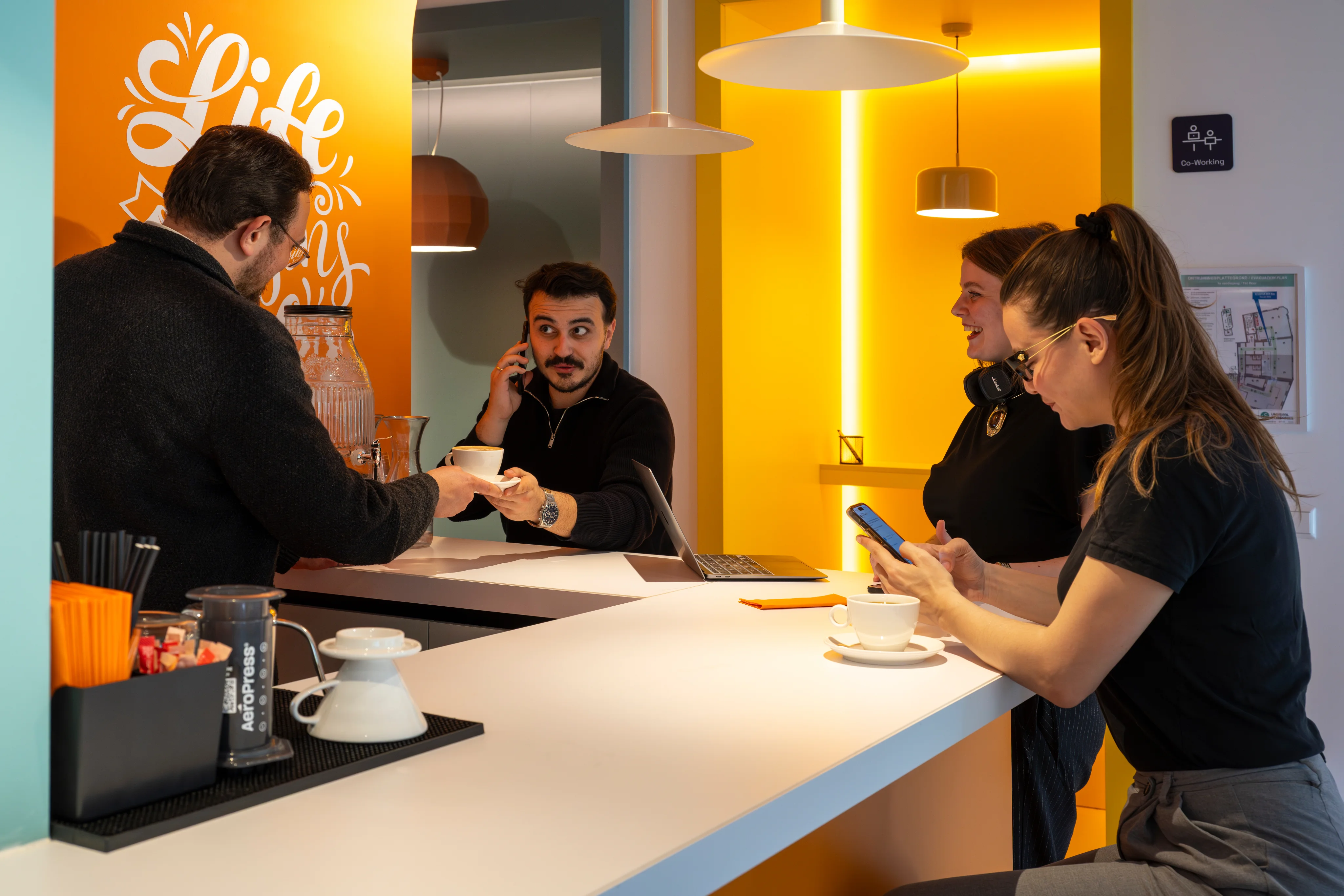 Coworking floor at The Unusual Office
