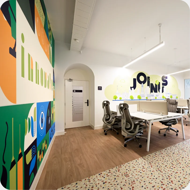 Shared workspace interior