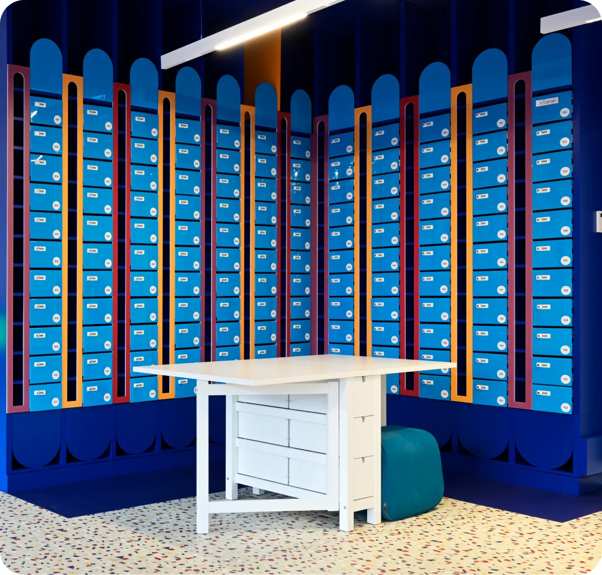 Unusual Postbox mail wall