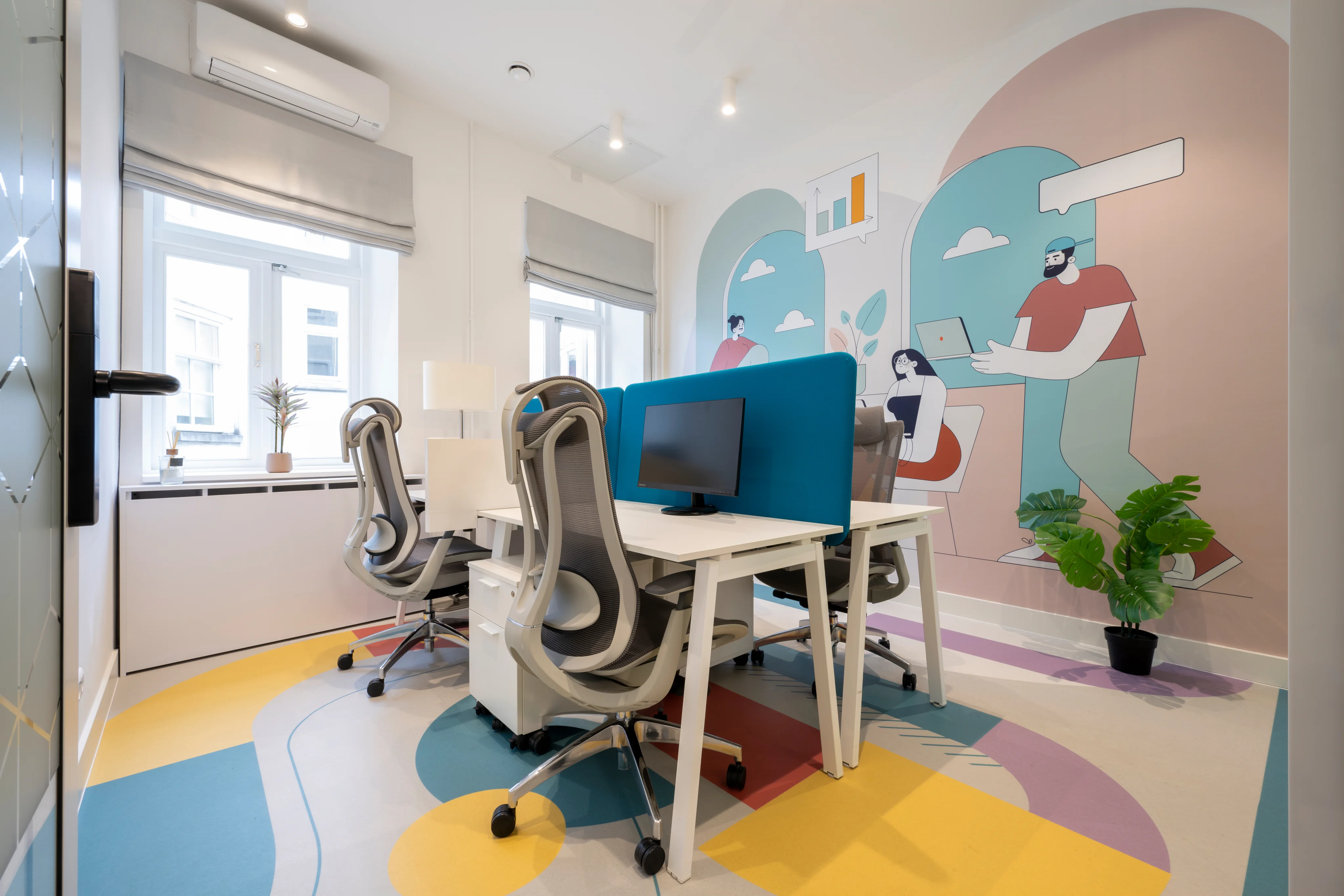 Small office interior