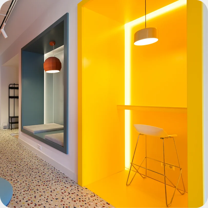 Shared workspace interior